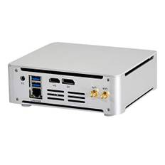 HUNSN 4K Mini PC, Desktop Computer, Server, Intel Quad Core I5 7300HQ, Windows 11 Pro or Linux Ubuntu, BM21, Wi-Fi 6, BT 5.2, DP, HDMI, 6 x USB3.0, Type-C, LAN, Smart Fan, 16G RAM DDR4, 128G SSD