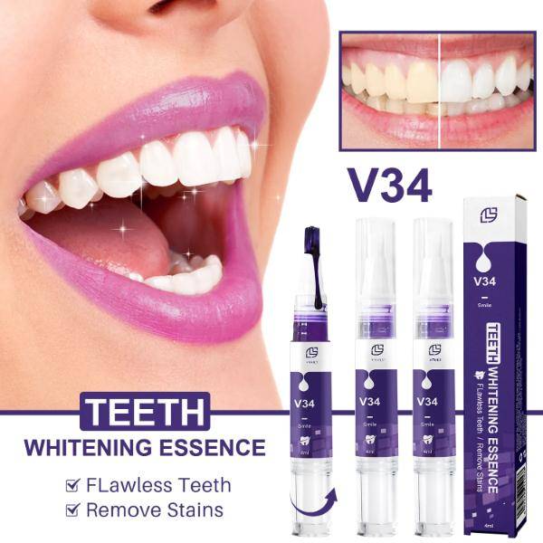 Tandblekning Tandblekningsinstrument Tandkräm Penna Tandgel Brighten Clean Serum fläckborttagningsmedel Resor Delbar Lila