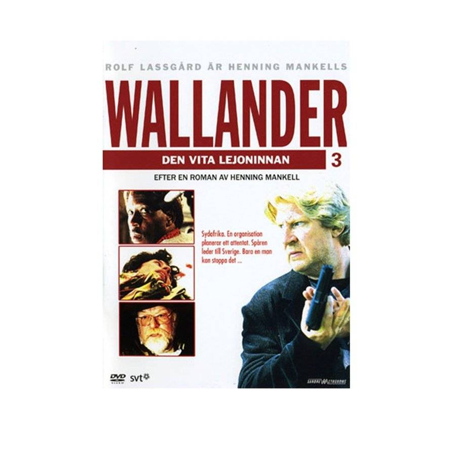 Wallander - Den Vita Lejoninnan DVD 1996 SVENSK Deckare Rolf Lassgård