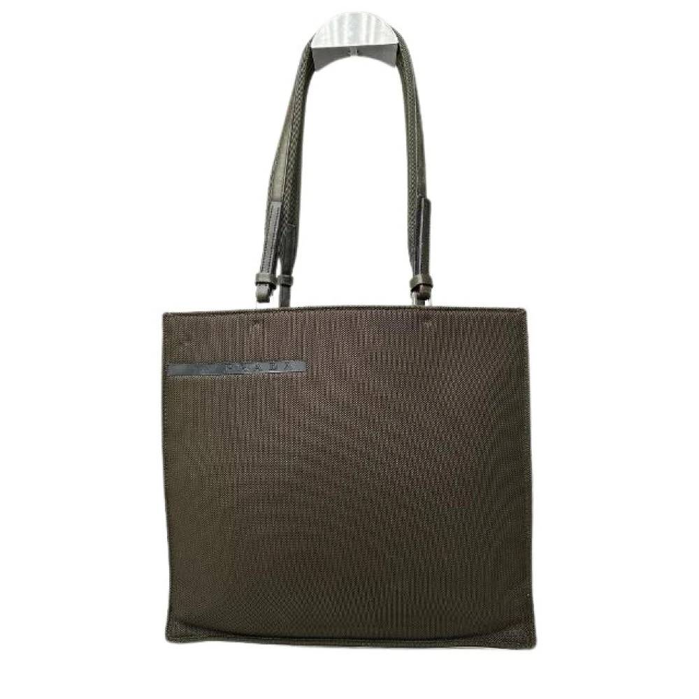 Prada Vintage Pre-owned Tessuto Nylon Skuldertaske - Vintage - Dame - Brun - ONE SIZE - Uld