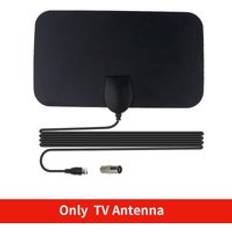 4k 50 miles digital tv antenn 25db high gain hd tv dtv box booster aktiv inomhusantenn hd flat - Bara tv-antenn