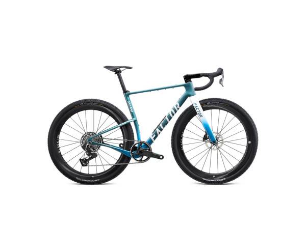 Factor Sarana komplet Force XPLR Powermeter Cyan Blue - Cykelstørrelse 54 cm