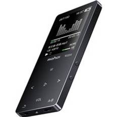Mp4 mahdi m320 mp4 spelare bluetooth 420 mah litiumbatteri walkman touch-knappar stöder videomusikinspelning högtalare fm tf - Svart