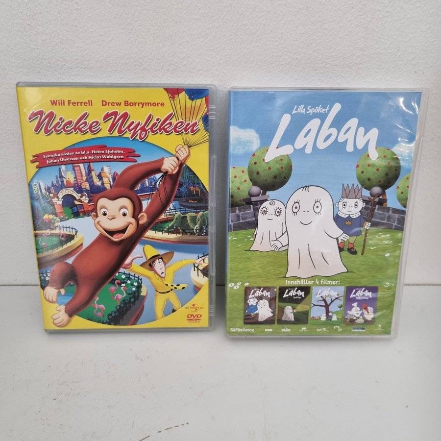 Nicke Nyfiken & Lilla Spöket Laban DVD Filmer