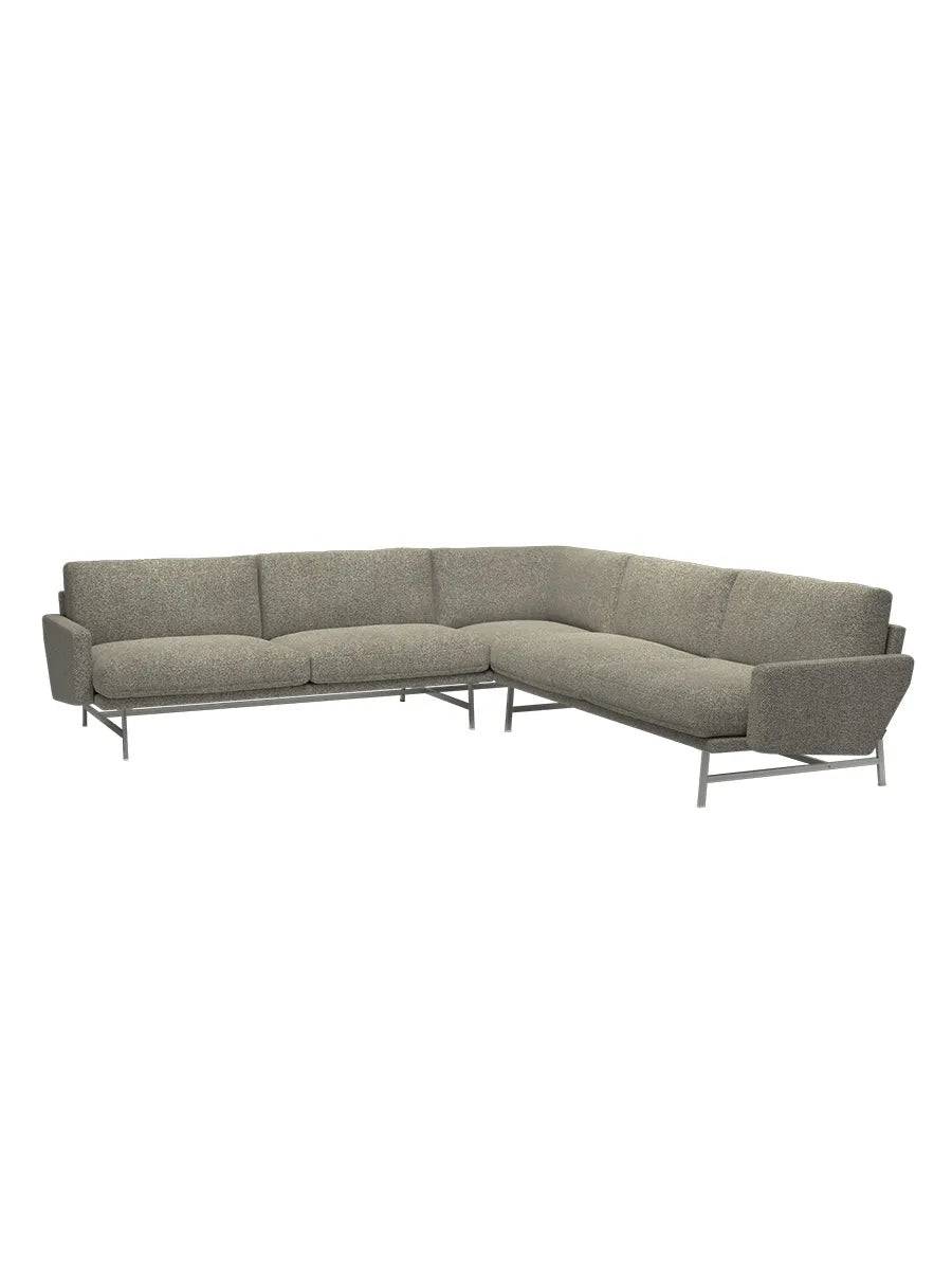 Lissoni PL115 Hjørnesofa, Moss 015 fra Fritz Hansen - Jacobsen Plus