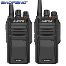 2 ST Baofeng BF-S56 Walkie Talkie Långt räckvidd 10KM Max IP67 Vattentät Högeffekt 10W Transceiver Bärbar Baofeng Skinka Radio 2pcs-UK Plug svart