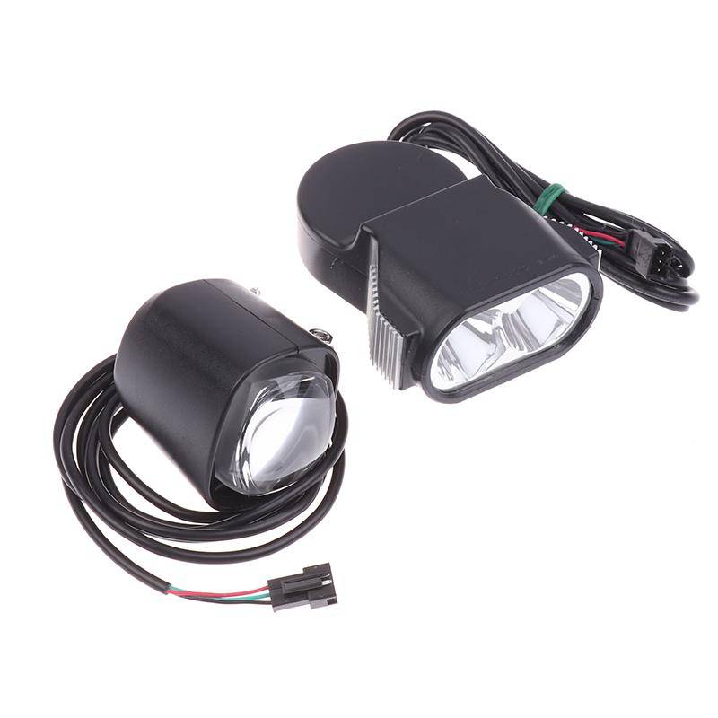 36-72V Elektrisk Cykellampa Med Signalhorn 12W LED Elektrisk Skoter LED Framlampa Vattentät Cykelstrålkastare För E-cykel