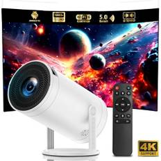 Projektor mit WLAN und Bluetooth, CWOWDEFU 1080P Full HD Smart-Projektor, Filmprojektor für TV-Stick/Telefon-Casting/HDMI/USB/Heimkino, unterstützt 4K-Dekodierung