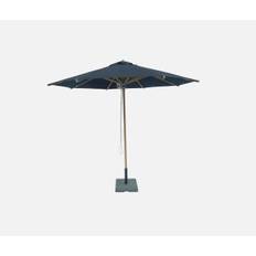 Haveparasol Teak Hollywood SORT - 300 cm Ø.