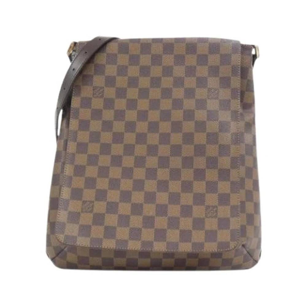 Louis Vuitton Vintage Pre-owned Vintage Coated Canvas Shoulder Bag - Vintage - Dame - Brun - ONE SIZE - Uld