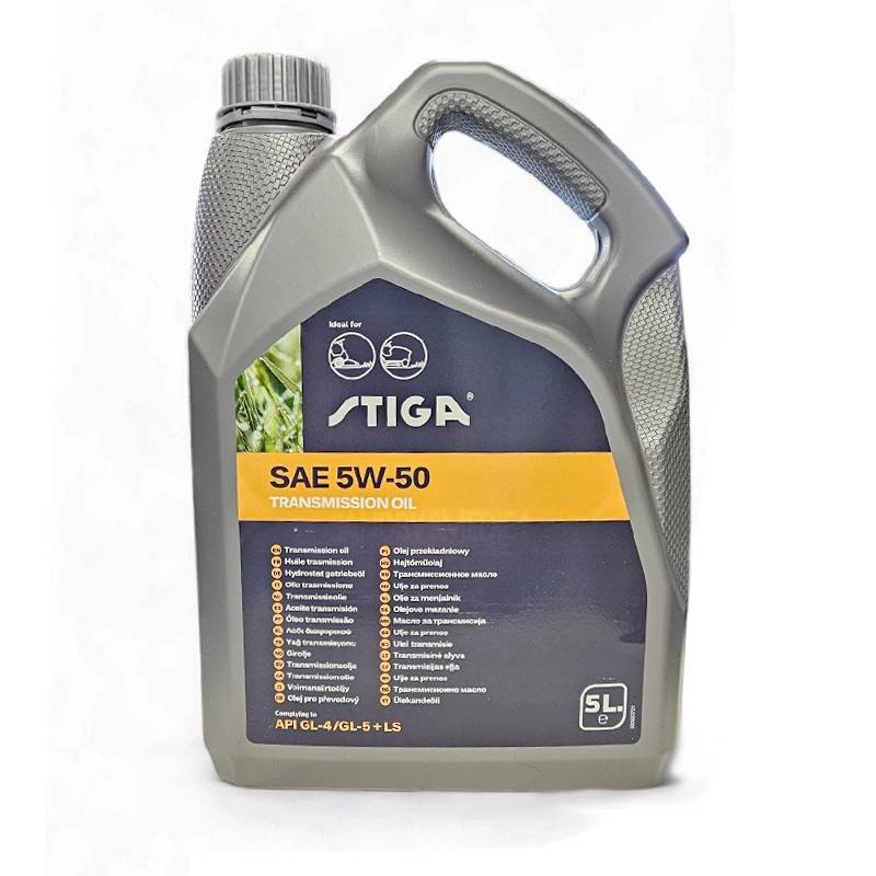 Stiga transmissionsolie SAE 5W50 - 5L (1111-9282-01).
