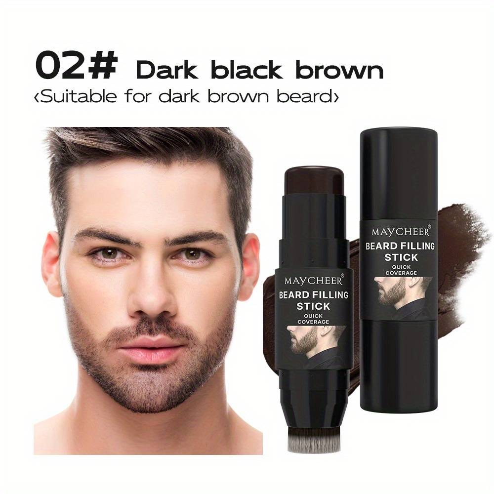 TEMU Beard Pencil Filler For Men -beard Filling Stick And Brush 2in 1 For Men, Waterproof Beard Pen And Beard Brush Long Lasting Coverage Natural Finish, Moustache And Hair Ma