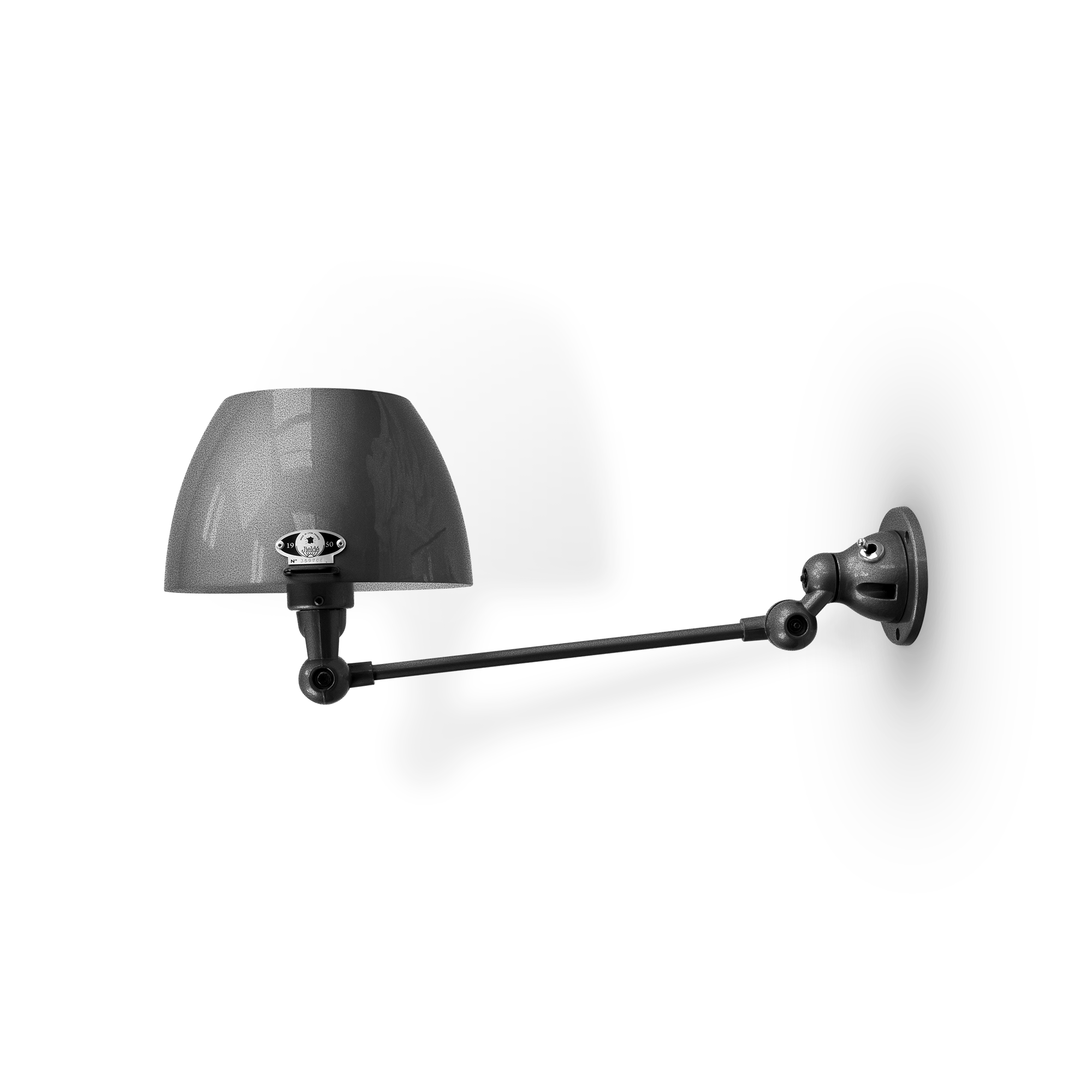 Aicler AIC301 væglampe fra Jieldé - Black Hammered / Blank