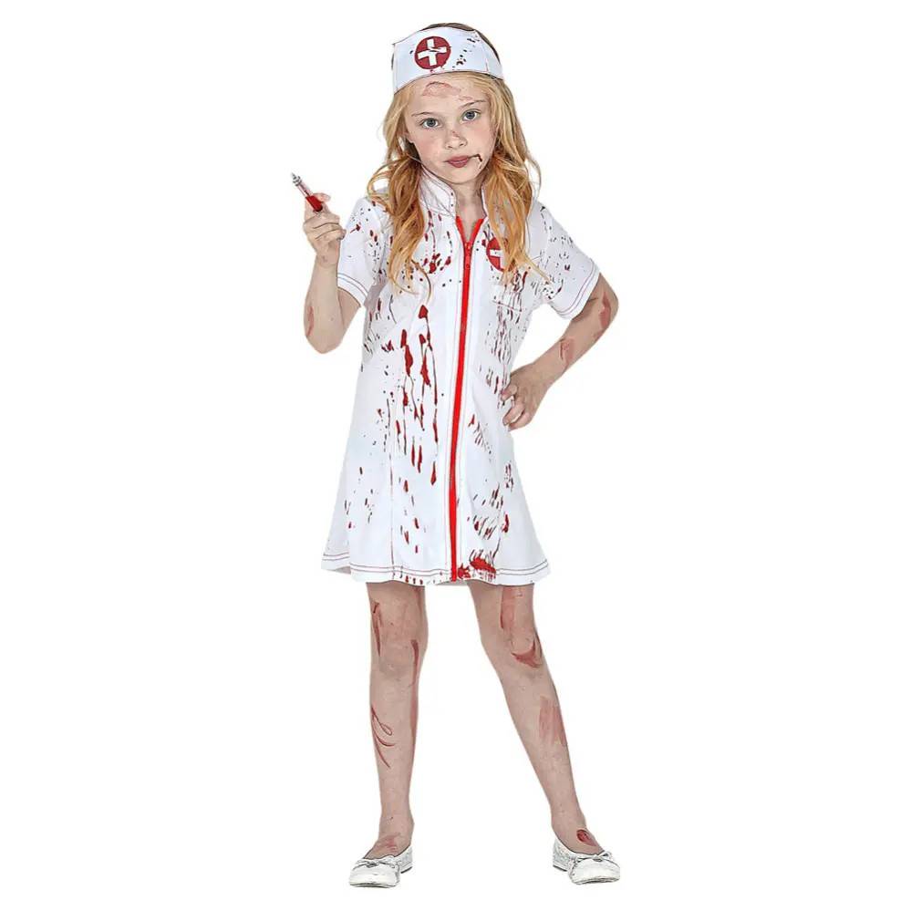 Zombie Sygeplejerske Børnekostume Large (8-10 år (140 cm))