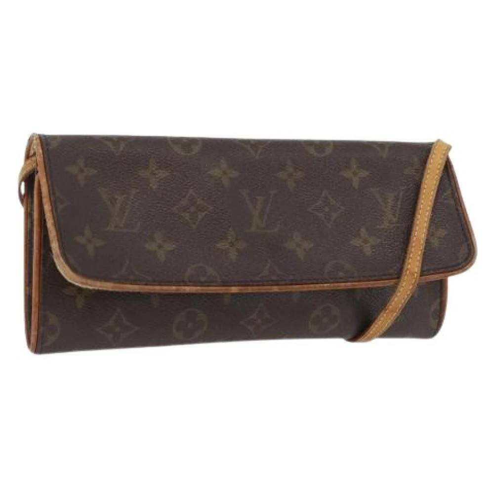 Louis Vuitton Vintage Pre-owned Monogram Skuldertaske - Vintage - Dame - Brun - ONE SIZE - Uld