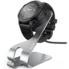 TUSITA Laddare Dockingstation Kompatibel med Garmin Fenix 7 7S 7X 6 6S 6X Pro 5S 5X Plus,Epix 2,Forerunner 945 45S 245,Instinct,Vivoactive 3 4S,Charging Dock for Vivomove 3S,Venu 2 Sq,Approach S60