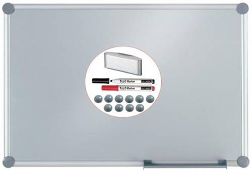 Whiteboard tavle 60cmx90cm, grå-silver special design 2000.