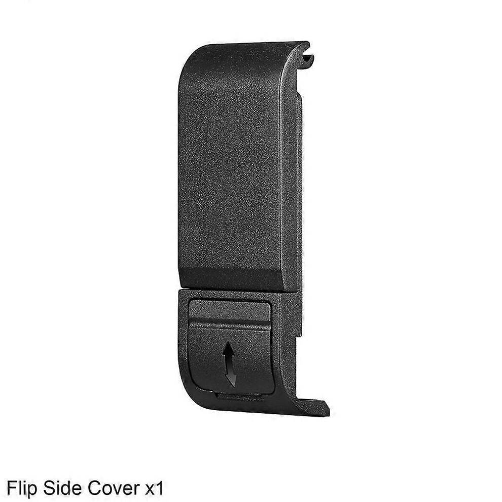 (Sidedæksel) Silikone-etui til GoPro Hero 13 Sort Hærdet Glas Skærmbeskytter Beskyttelsesfilm Flip Batteri Sidedæksel Linsedæksel
