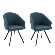 2-pack Conteam Karmstol - Blå Matstol & köksstol