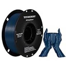 Carbon Fiber PETG Filament 1.75mm, TINMORRY PETG-CF 3D Printing Materials for FDM 3D Printer, 1 KG 1 Spool, Carbon Blue