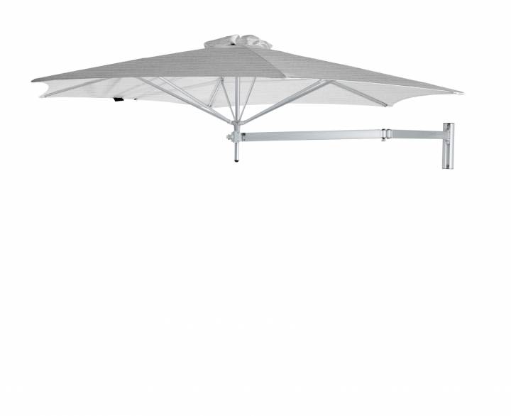 Paraflex Wall Parasoll, Round, 300 Cm, Neo Arm Aluminium - Marble