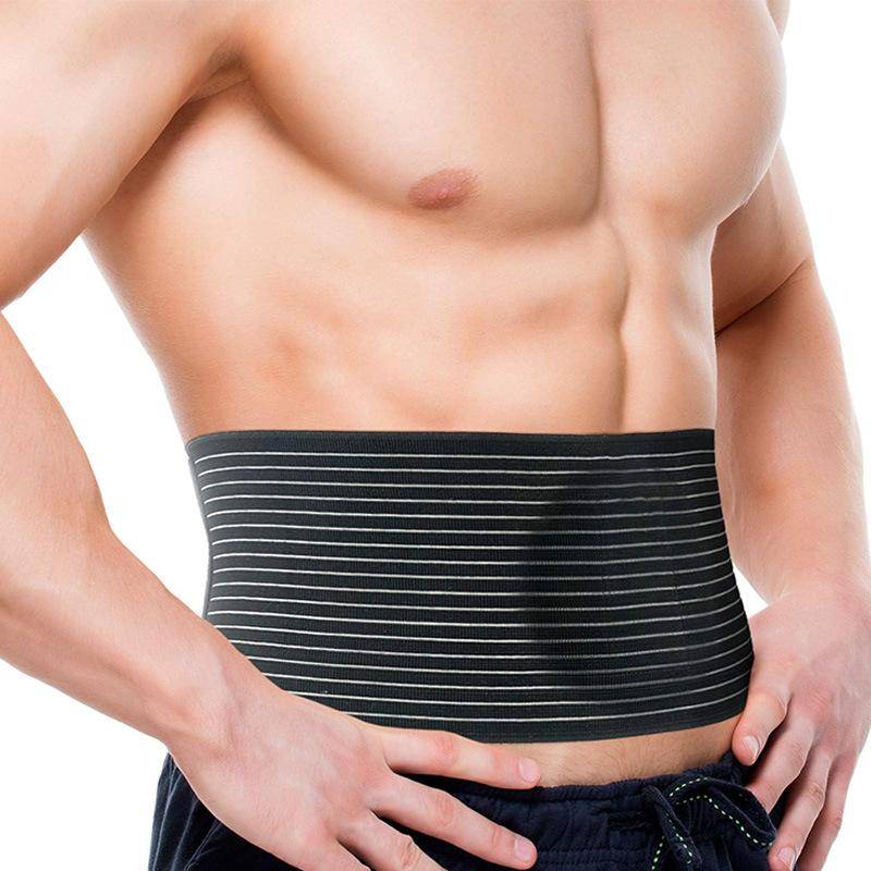 Umbilical Hernia Belt For Men Women Abdominal Support Brace With Pain Relief Pad Comfortable Fit M86CM svart