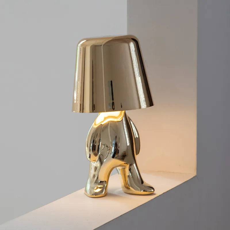 GlowCraft - Elegant Bordslampa för Din Inredning - Alice / Lampa - Silver