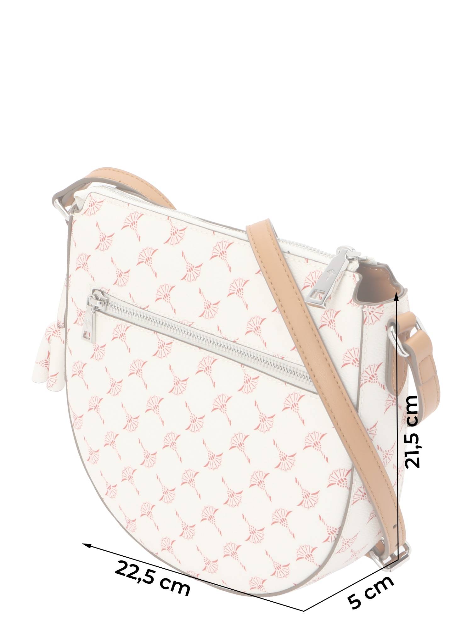 JOOP! Skuldertaske 'Flora 1.0 Stella'  camel / rød / offwhite