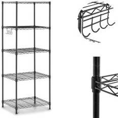 Gennembrudt trådlagerreol med 5 hylder 55 x 44,5 x 150 cm op til 150 kg