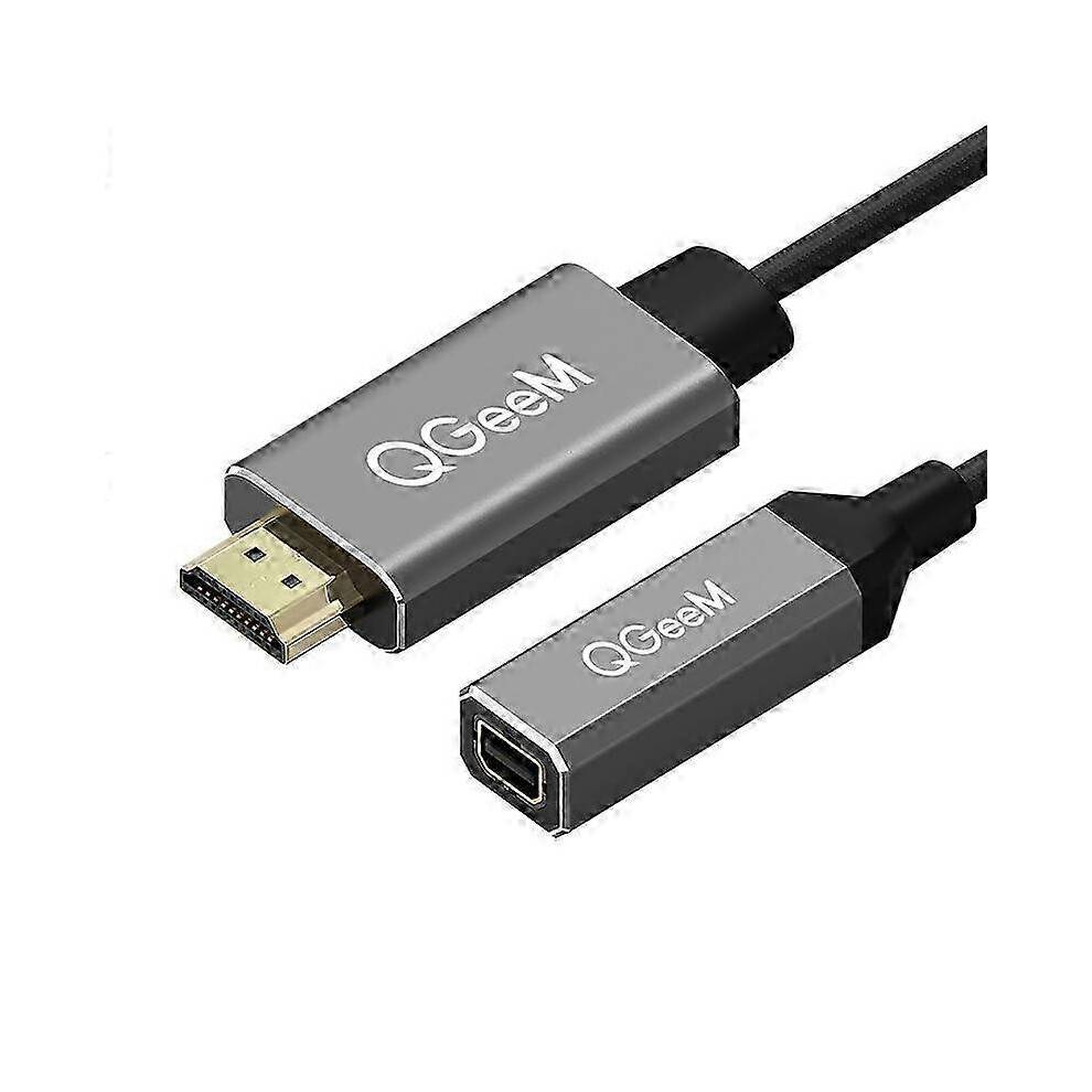 QGeeM HDMI to Mini DisplayPort Adapter 4K@30Hz UHD Cable for Mac & PC