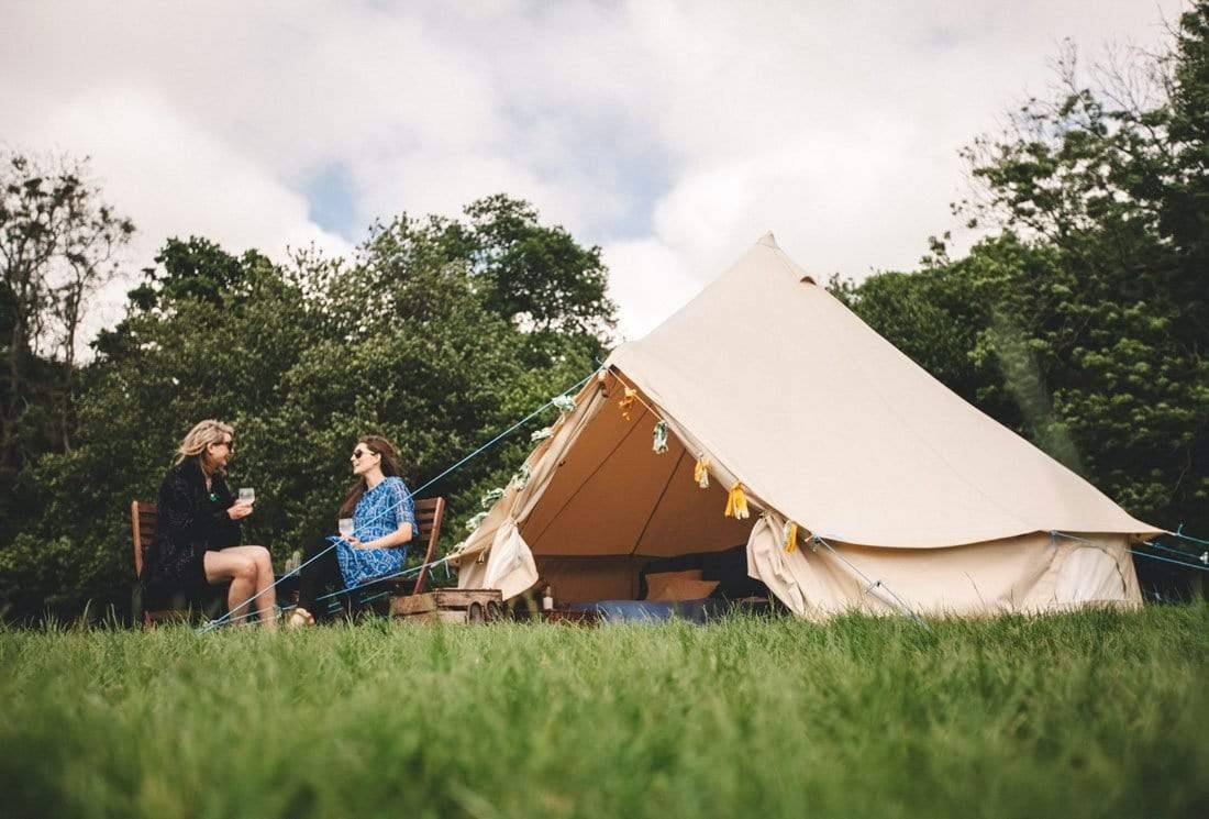 6m Bell Tent 285gsm 100% Natural Canvas | StoveMate - 6m + Inner Tent