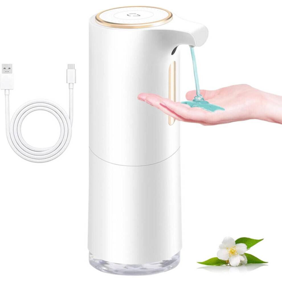 2023 Nyeste Automatiske Sæbedispenser, 300ml Elektrisk Sæbedispenser med Sensor, Genopladelig, Vandtæt, Automatisk Sæbedispenser