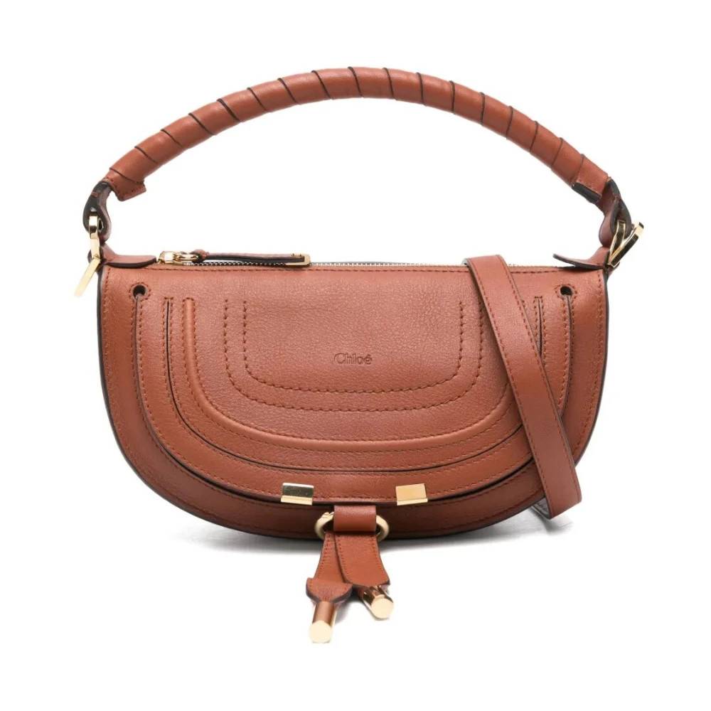 Chloé Mini Marcie skuldertaske - Tasker - Dame - Brun - ONE SIZE - Uld