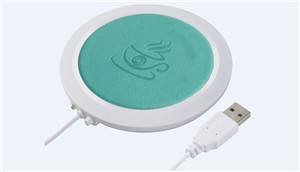 Usb silikon värmevärmare elektrisk isolering dalbana kopp varm värmematta för mugg baby mjölk varmare - Blå