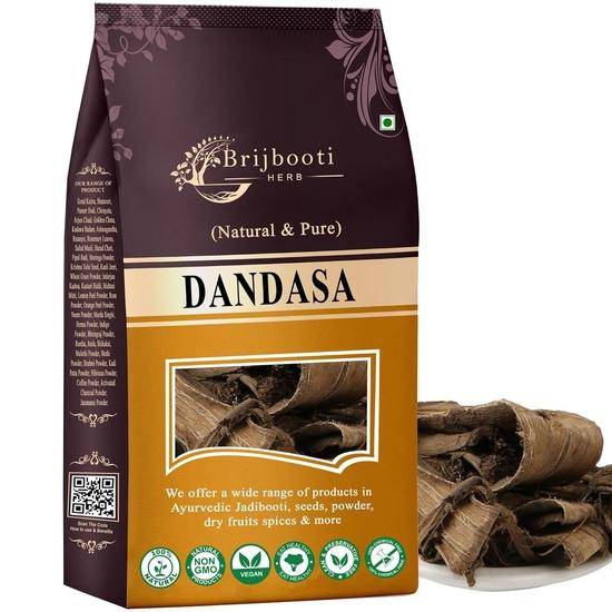Brijbooti Dandasa 100 g - Tandborste - Juglans - Valnötsträdsskal (Hjälper till med tandblekning) | FSSAI, GMP, ISO-certifierad