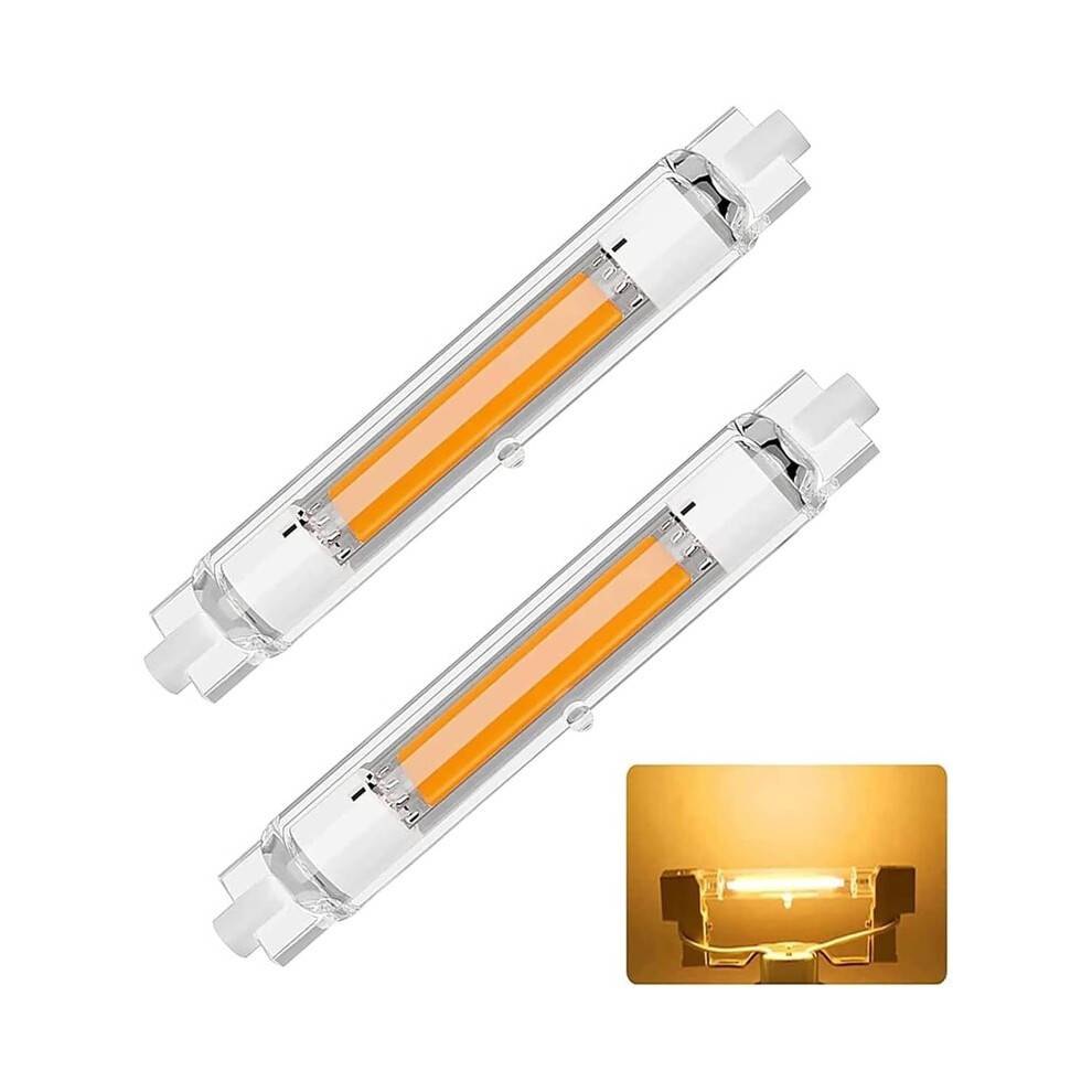 2Pack R7S LED 118 mm, 30 W R7S LED Dimmable Bulbs Replacement for J118 mm, Warm White 3000 K 3000LM
