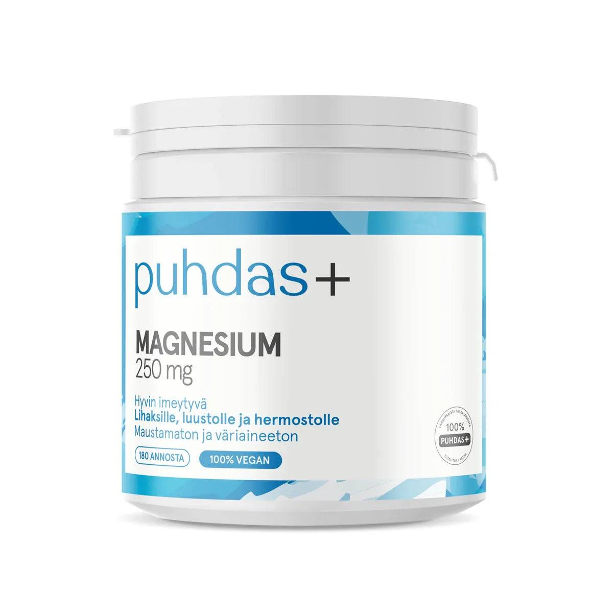 Puhdas+ Magnesium Powder 250 mg - 200 g