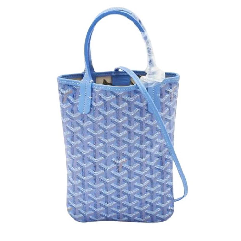 Goyard Vintage Pre-owned canvas håndtasker - Vintage - Dame - Blå - ONE SIZE -