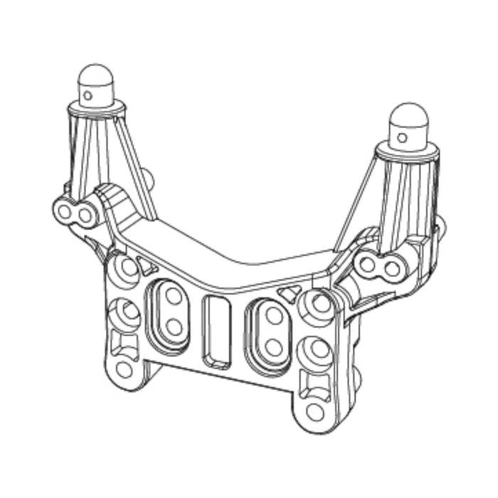 MJX 16180C Rear Shock Tower