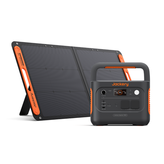 Jackery Solar Generator 1000 v2 - Explorer 1000v2 + Solarsaga 100W - EU Plugs