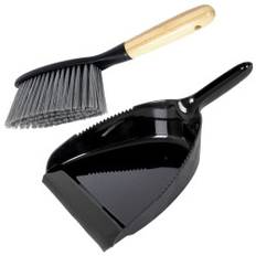 Zestaw szufelka i zmiotka z plastu i bambu, elegancki svart