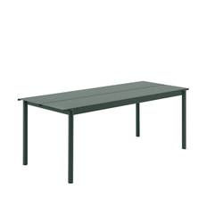 Muuto Linear Steel Bord - Grøn - 200x75cm