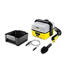 Kärcher Mobile Outdoor Cleaner OC 3 Plus Adventure Box (Wassertankvolumen: 7 l, Lithium-Ionen-Akku, abnehmbarer Wassertank, schonender Niederdruck, Universalbürste, Ansaugschlauch)