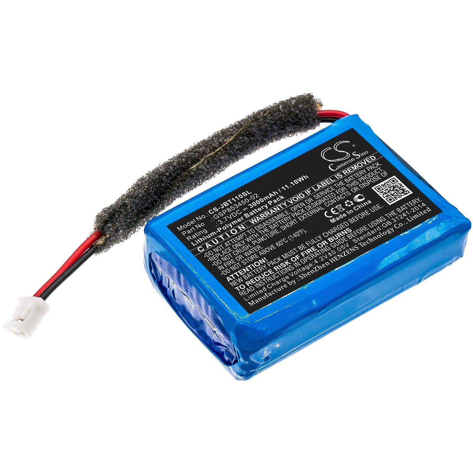 Batteri till JBL Turbo - 3.000 mAh