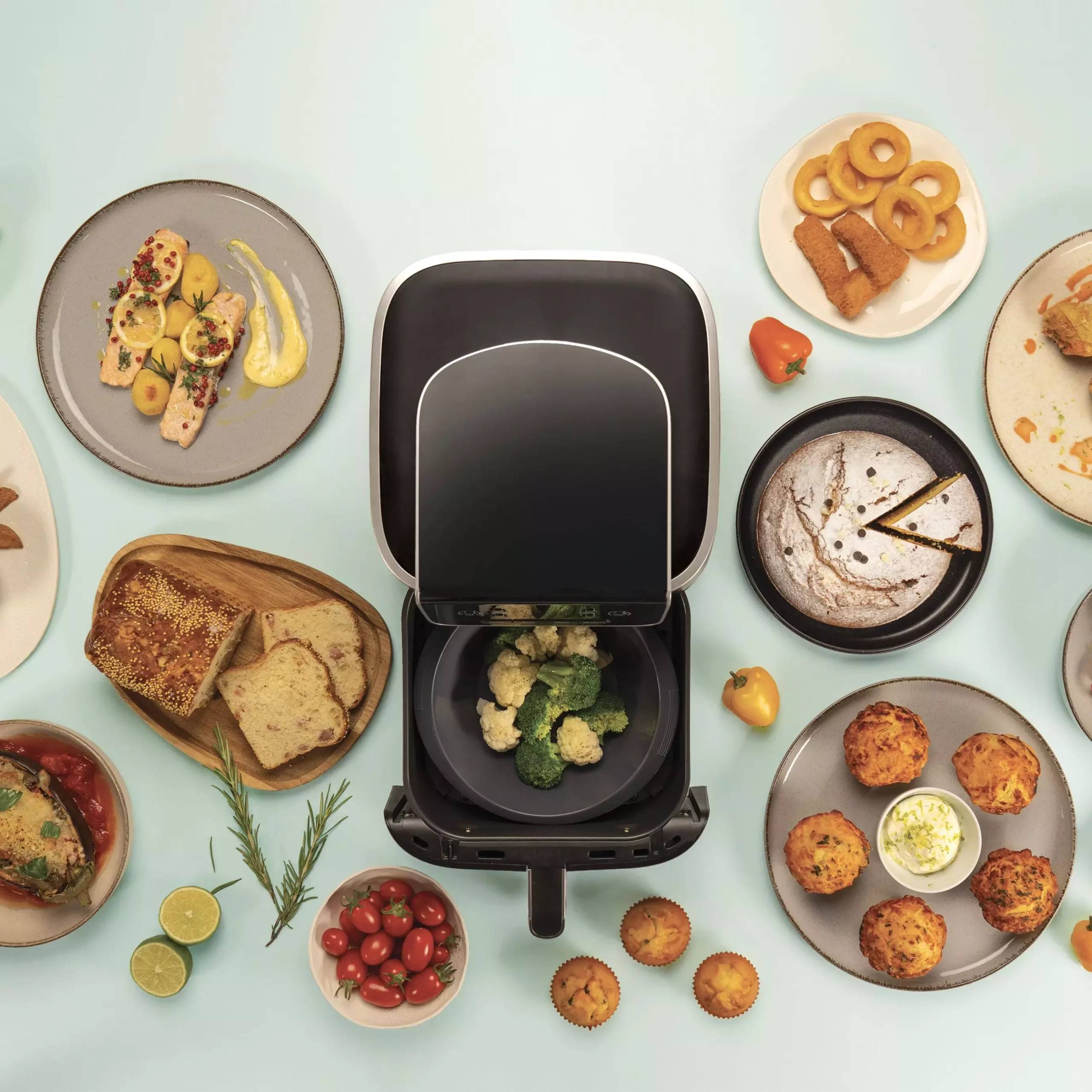 Silfry Skål – Rund Silikonform för Airfryer, Silikomart