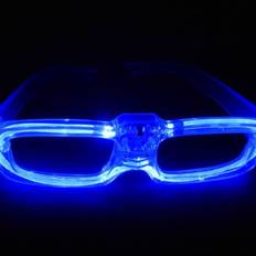 Party LED-Briller - Uden Glas - 4 Farver Blå