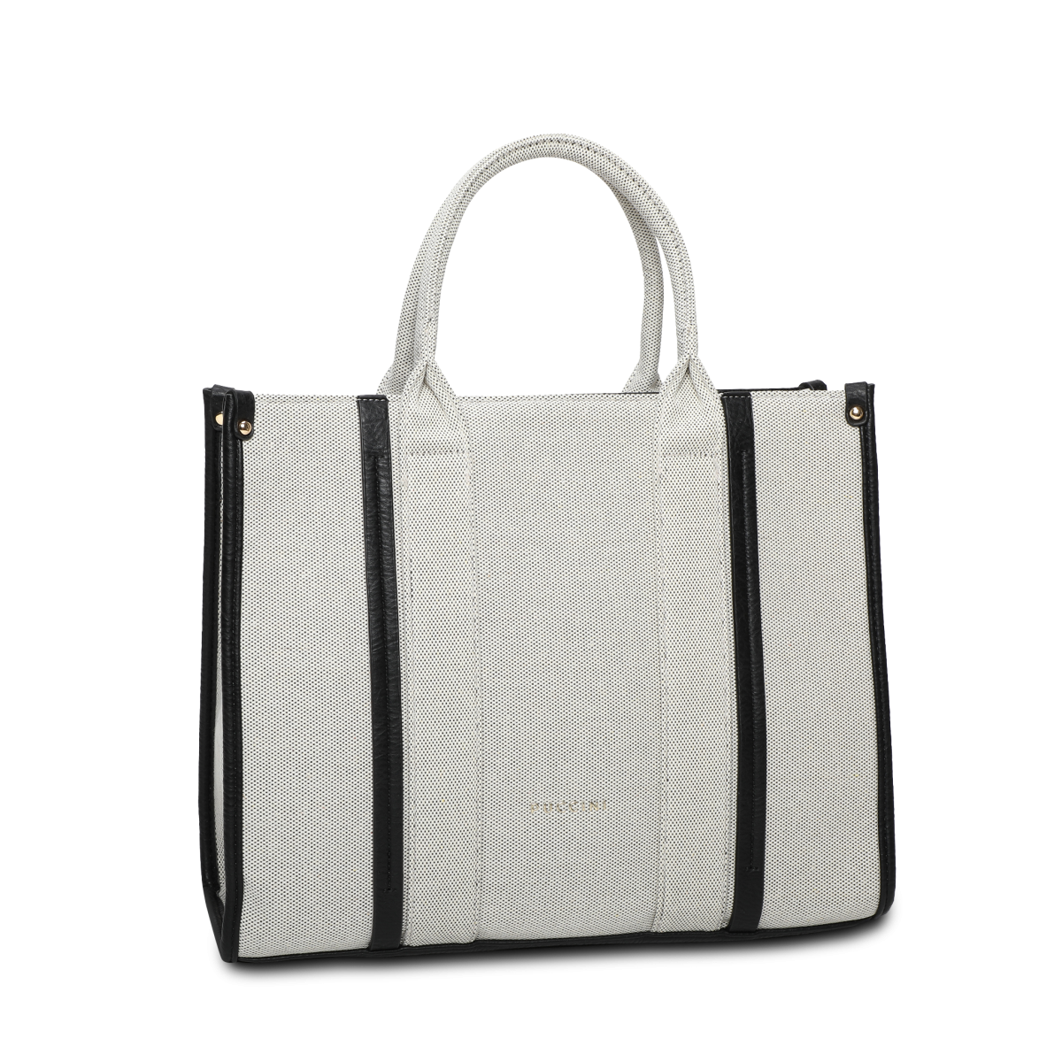 Puccini Linea Handväska 35cm, Beige/Svart