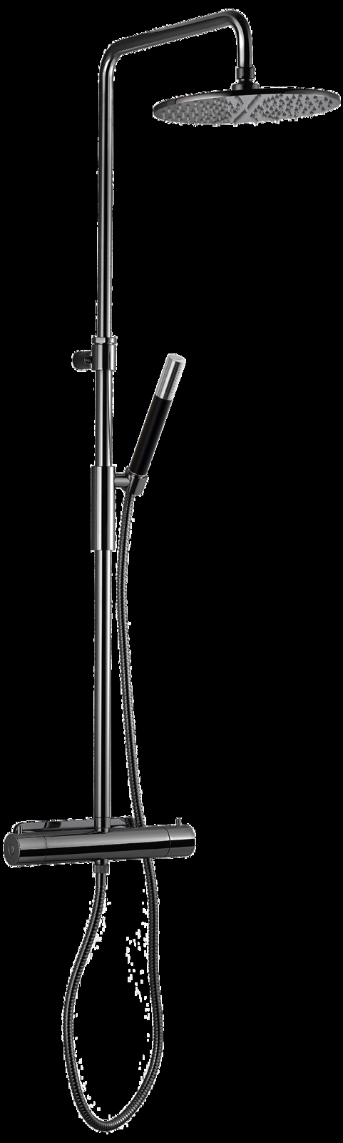 Tapwell Takduschset TVM7200-160 Edition 2 (Black Chrome)