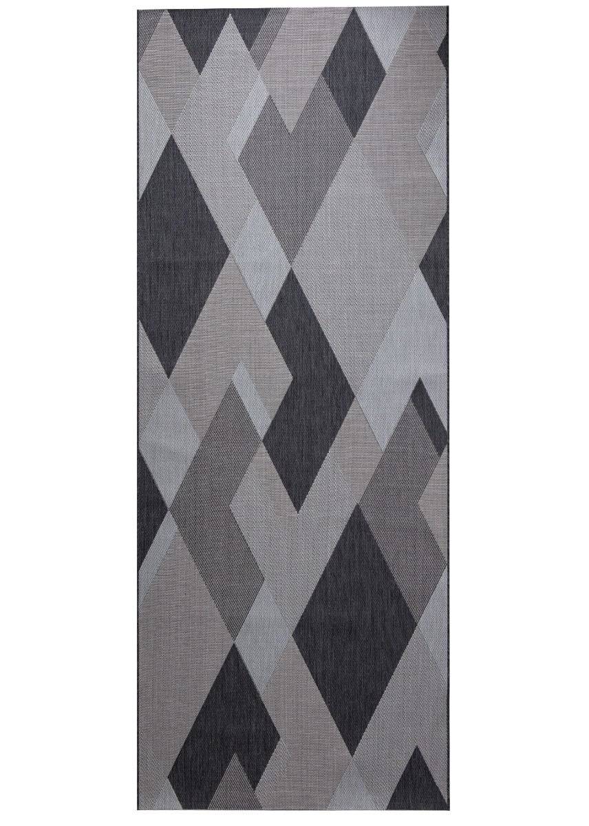 Vexora Svart 80x320 cm Inom- och Utomhusmatta