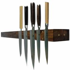 'Raw 4Knives' hylde med knivmagnet - 40cm / Egetræ